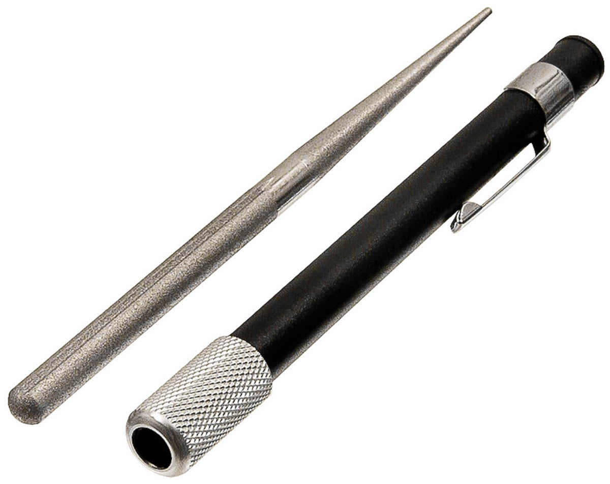 Ascuțitor Diamant Negru FoxOutdoor - Tija Oțel Carbon, Granulație 320