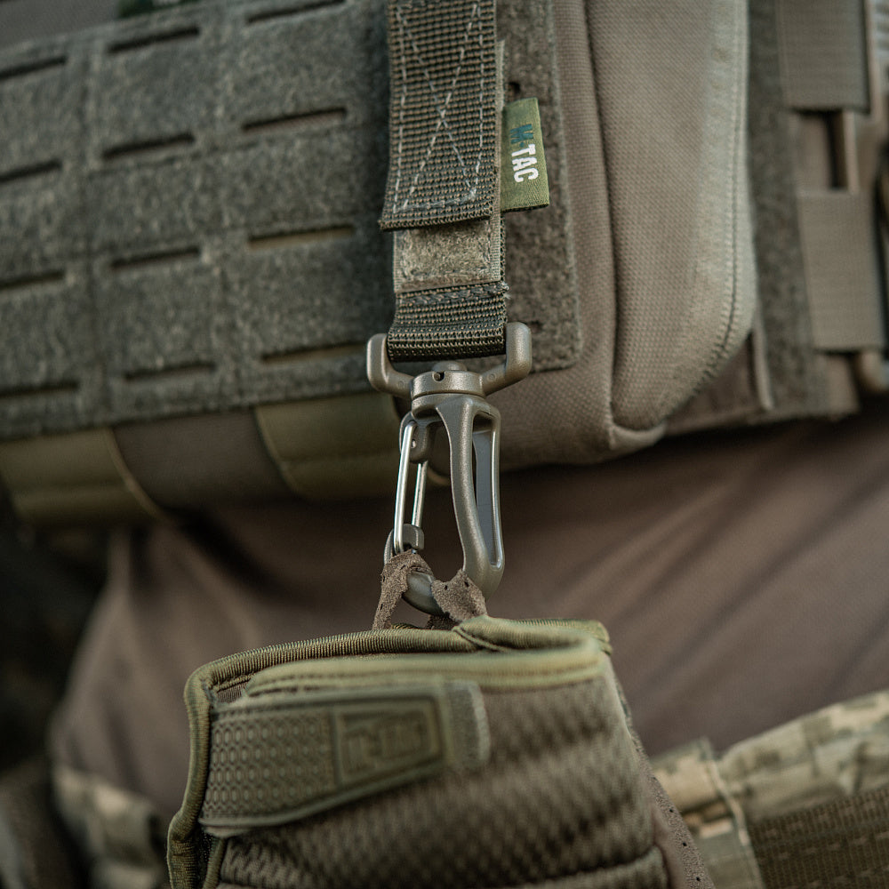 Atașament Carabiner M-Tac Ranger Green - Compatibil MOLLE
