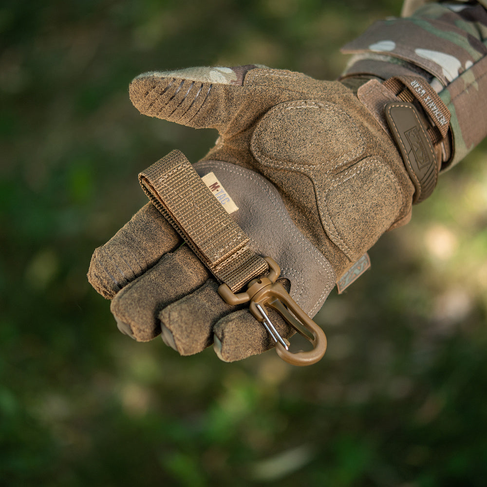 Atașament cu Carabiner M-Tac - Coyote, Prindere MOLLE