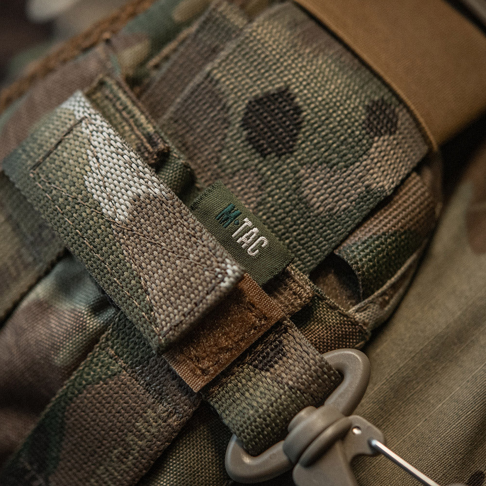 Atașament cu Carabiner M-Tac - Multicam, MOLLE, YKK