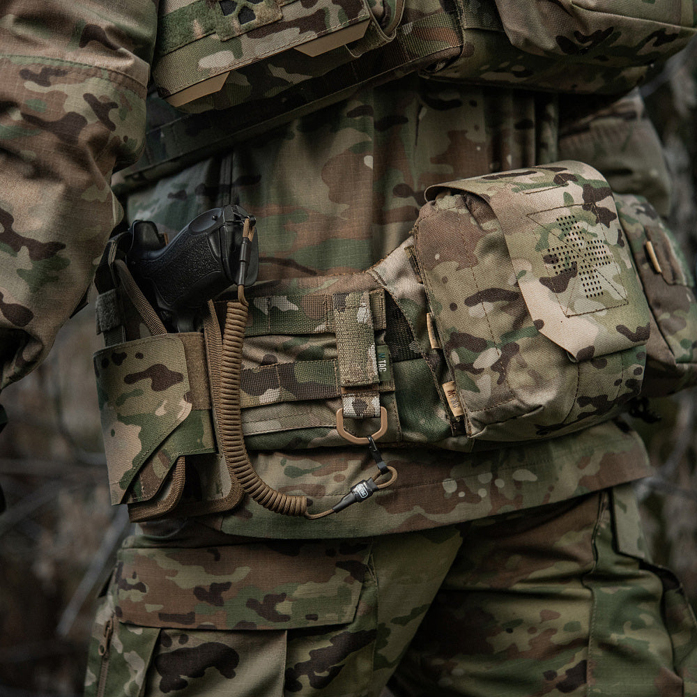 Atașament D-Ring M-Tac - Multicam pentru MOLLE, Velcro