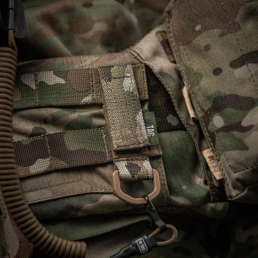 Atașament D-Ring M-Tac - Multicam pentru MOLLE, Velcro
