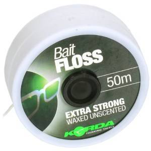 Ață Monturi Korda Bait Floss - 50m, Fixare Sigură Momeală Crap