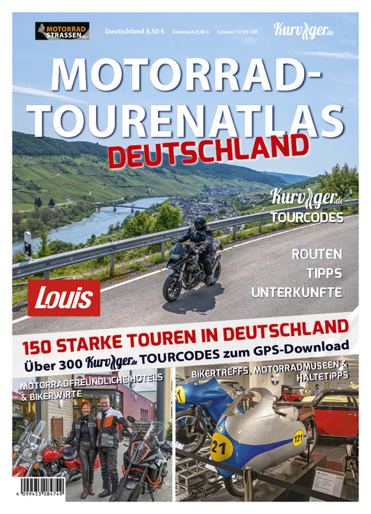 Atlas Turistic Moto Germania Tourenatlas - 150+ Rute GPS