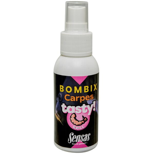 Atractant Spray Bombix Carp Tasty Krill Sensas - Aroma Intensă, 75ml