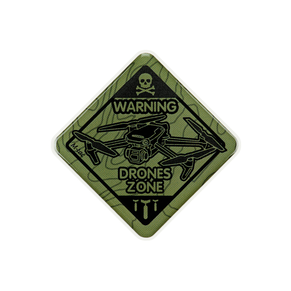Autocolant 3D Drones Zone M-Tac - Olive, Waterproof
