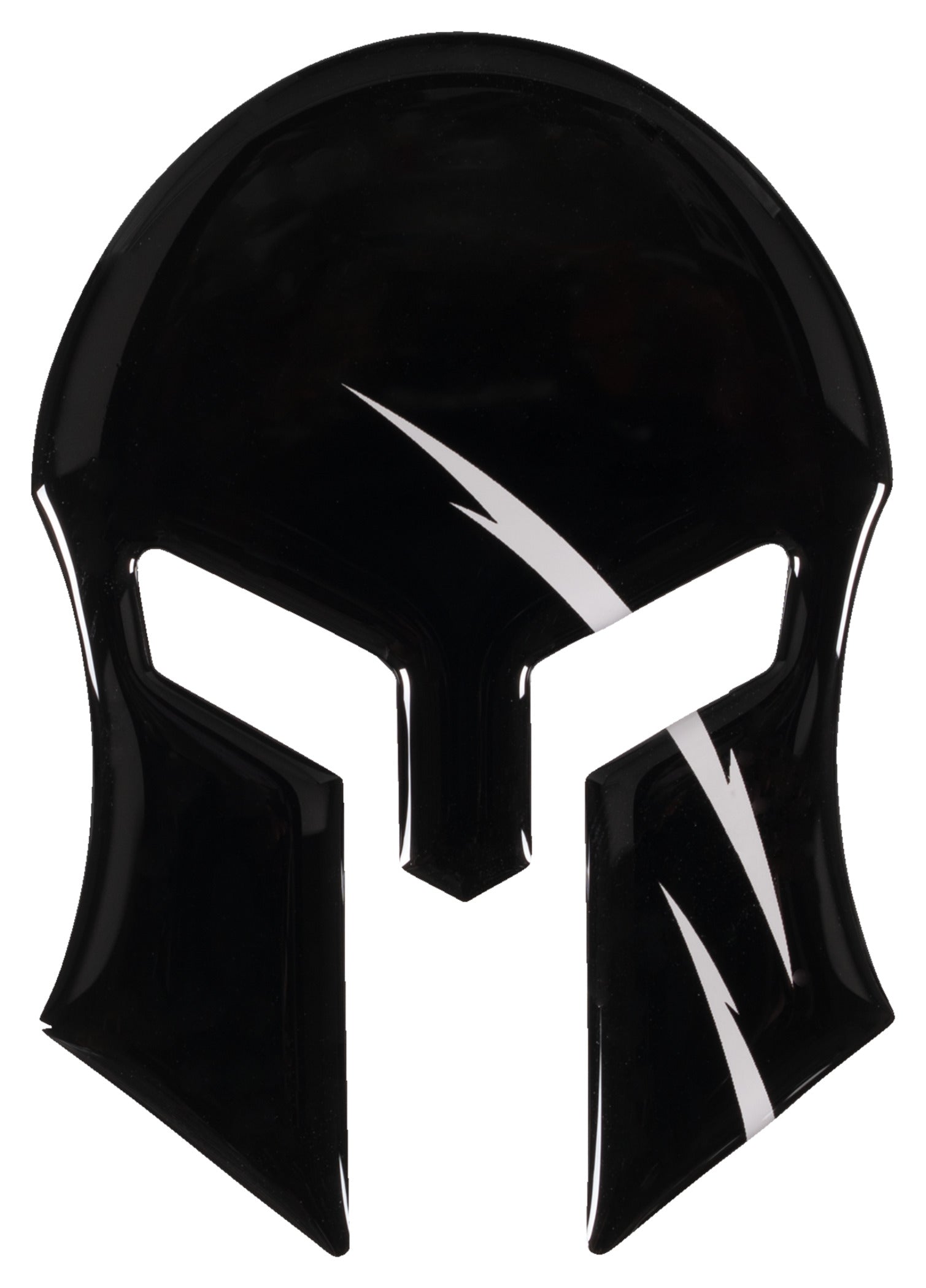 Autocolant 3D "Spartan" Louis - Design Negru cu Accente Albe