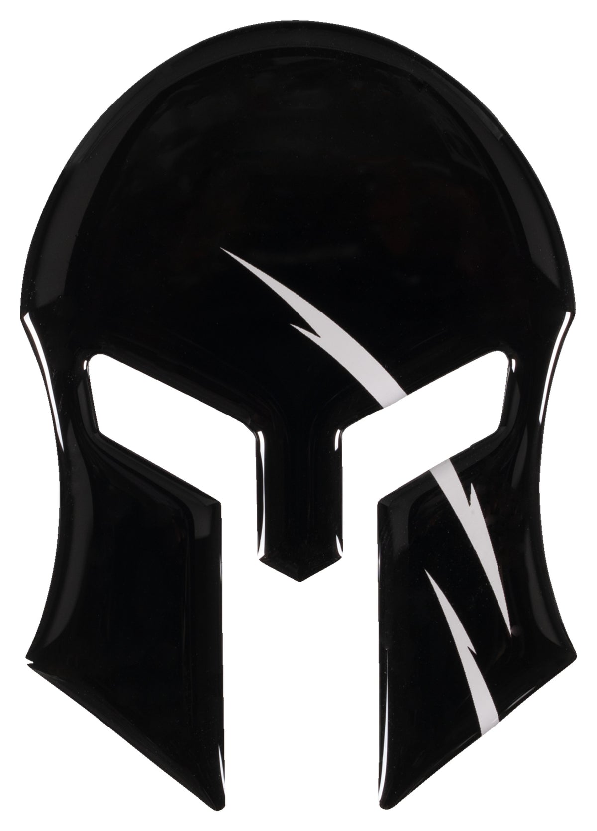 Autocolant 3D "Spartan" Louis - Design Negru cu Accente Albe