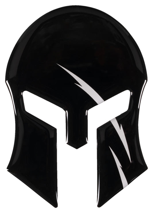 Autocolant 3D "Spartan" Louis - Design Negru cu Accente Albe