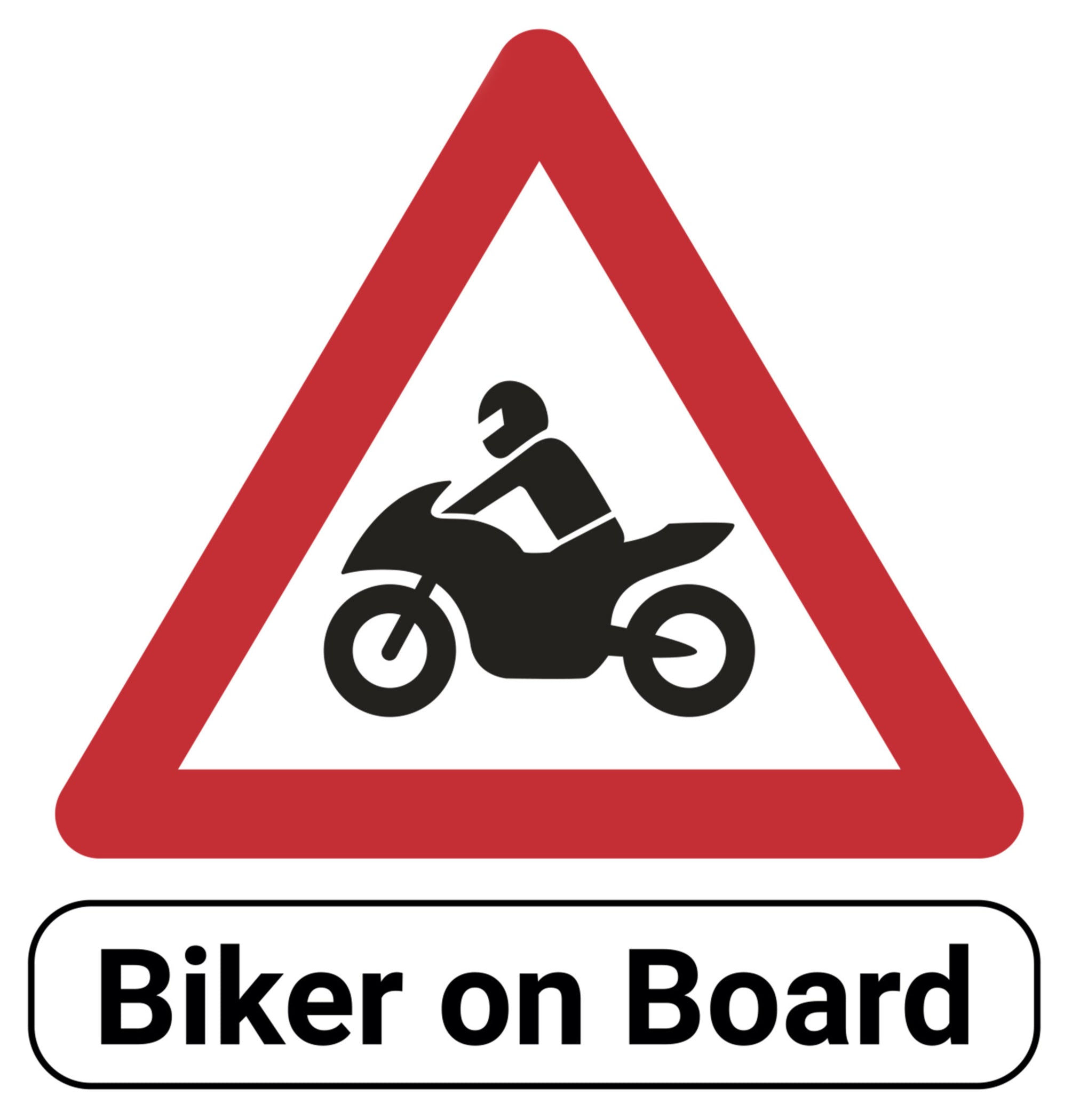 Autocolant "Biker on Board" Louis - Rezistent și Durabil