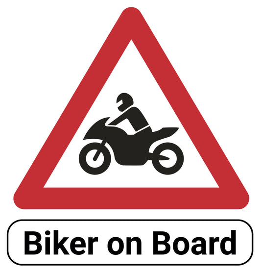 Autocolant "Biker on Board" Louis - Rezistent și Durabil
