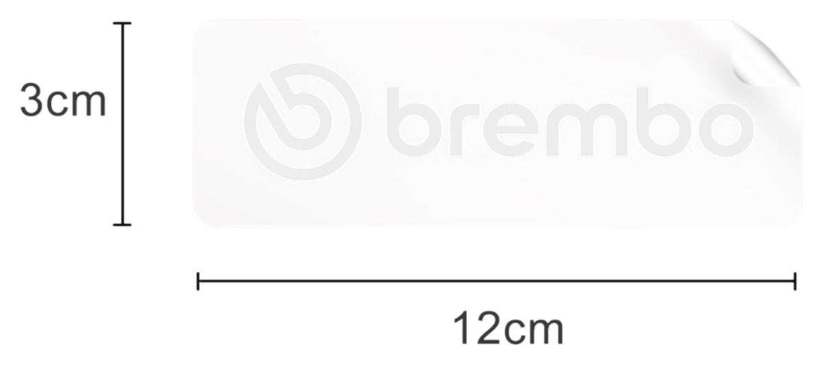 Autocolant Brembo Mic - Personalizează-ți Motocicleta
