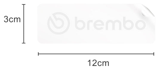 Autocolant Brembo Mic - Personalizează-ți Motocicleta