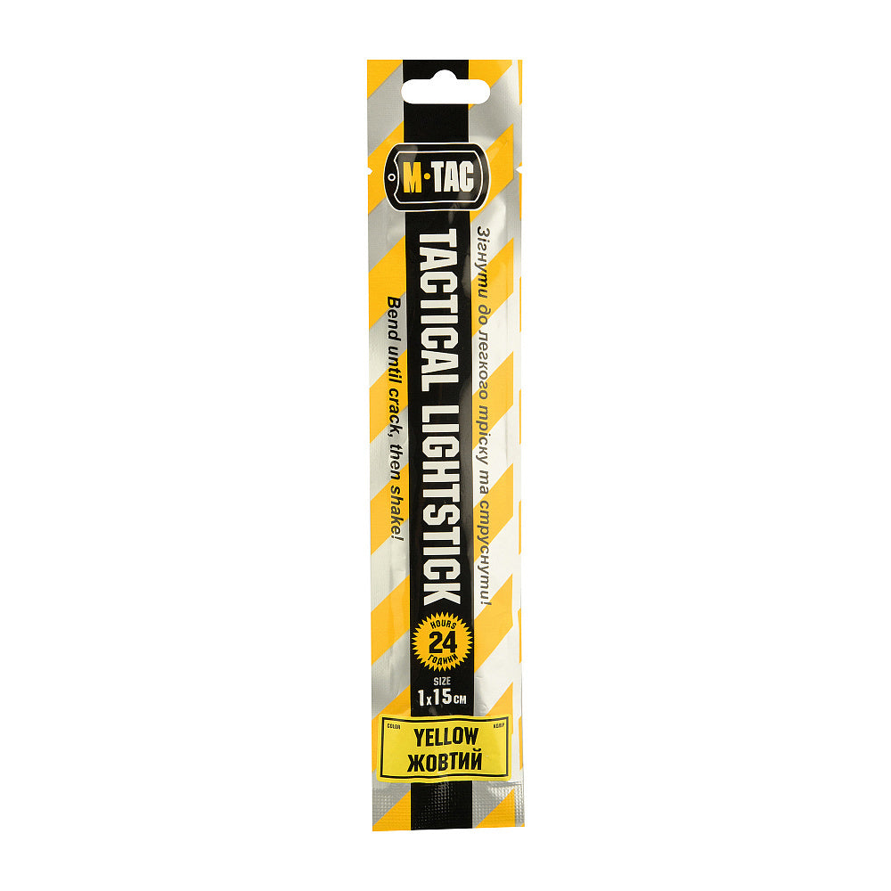 Băț Luminescent (Glow Stick) M-Tac - Galben, 24h Lumină