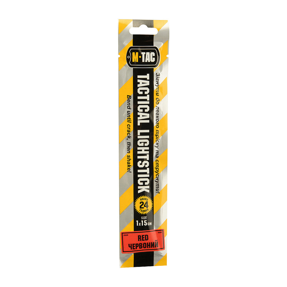 Băț Luminescent M-Tac 15 cm Roșu - Sursă Lumină de Urgență