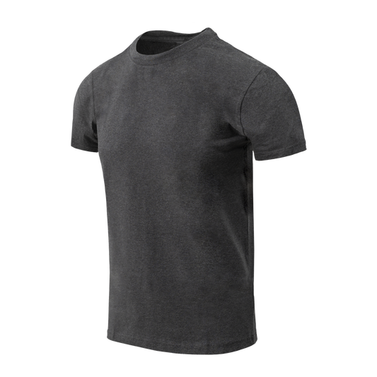 Tricou Helikon-Tex SLIM din Bumbac Organic Melange Black-Grey