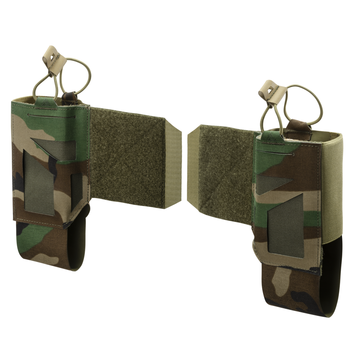 Set Suport Radio Helikon-Tex Skeletonized Comms Wings Woodland Ajustabil