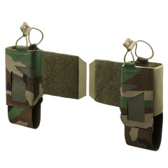 Set Suport Radio Helikon-Tex Skeletonized Comms Wings Woodland Ajustabil