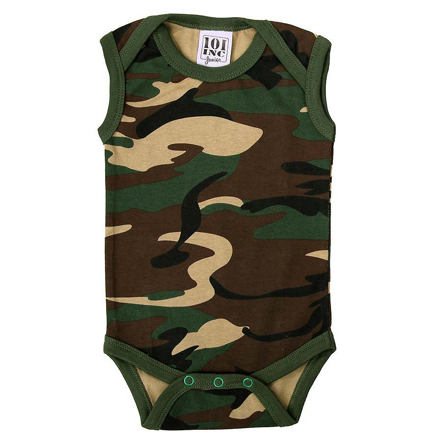 Baby Romper Zonder Mouw Woodland - Confort Tactic pentru Cei Mici