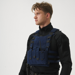 Set Vestă Tactică Helikon-Tex Guardian Law Enforcement Sentinel Blue Modulabilitate MOLLE/PALS