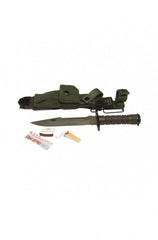 Baionetă de Supraviețuire Mil-Tec US M9 – set complet cu teacă și accesorii