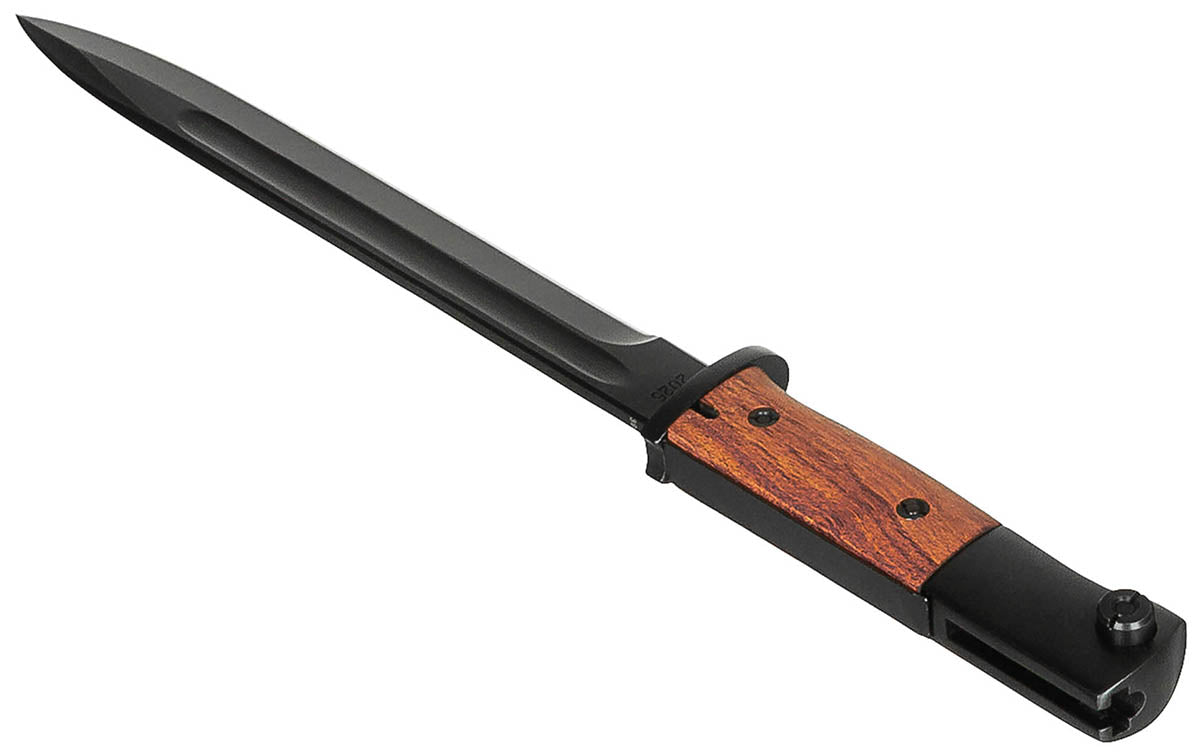 Baionetă Mauser K98 Seitengewehr 84/98 MFH - Oțel 8Cr14MoV, Mâner Lemn