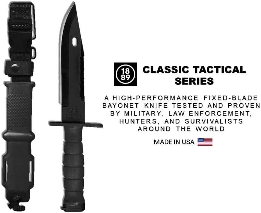 Baioneta Ontario M9 Bayonet & Scabbard Black