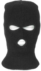 Balaclava 3 Găuri Negru MFH - 100% Acrilic, Tricot Grosier