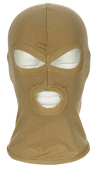 Balaclava 3-Găuri Subțire Coyote MFH - 100% Bumbac, Ușoară