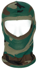 Balaclava cu 1 Orificiu Subțire Woodland MFH - 100% Bumbac, Ușoară