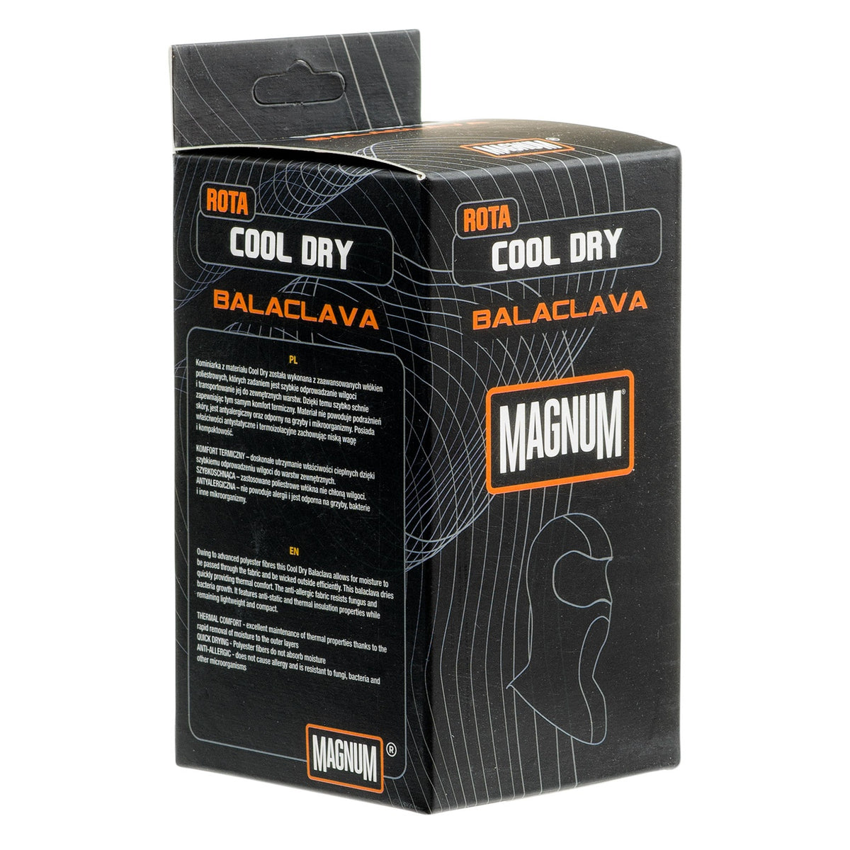 Cagulă Rota Magnum Neagră – 100% Poliester, Uscare Rapidă - poza 3