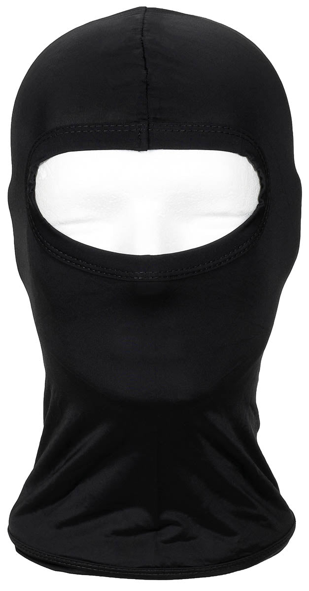 Balaclava Subțire 1 Orificiu Negru MFH - 100% Elasthan, Ușoară