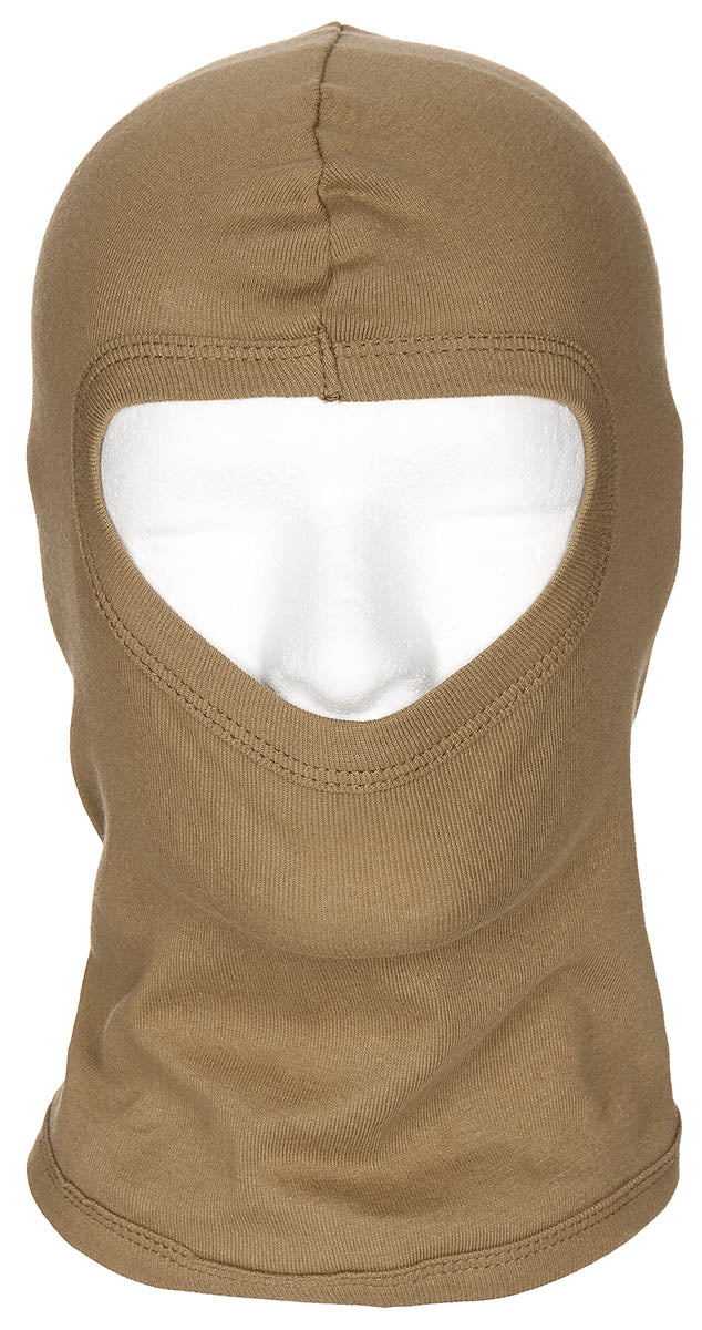 Balaclava Subțire Cu 1 Orificiu Coyote MFH - 100% Bumbac, Lejeră