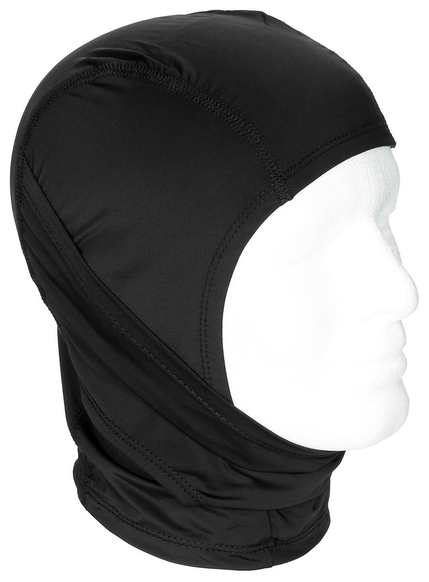 Balaclavă Subțire cu Fantă Negru MFH - 100% Elastan, Ușoară