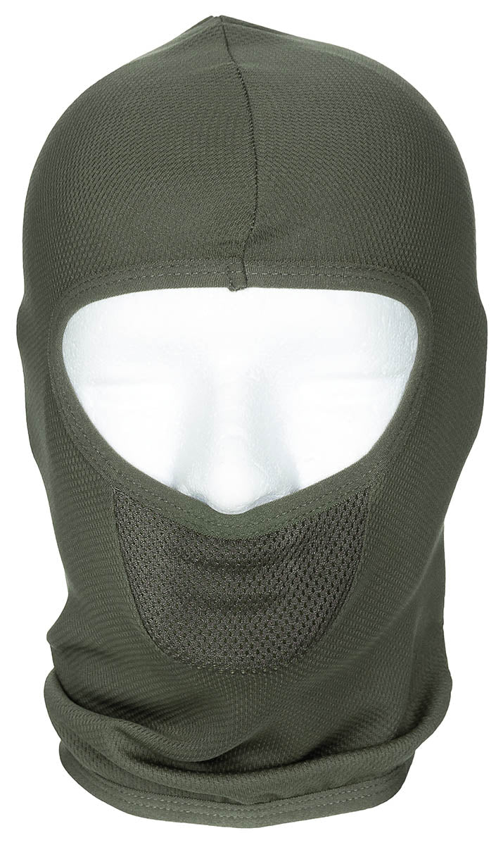 Balaclava Tactical 1-Gaura Oliv MFH - Respirabilă, Evacuează umiditatea