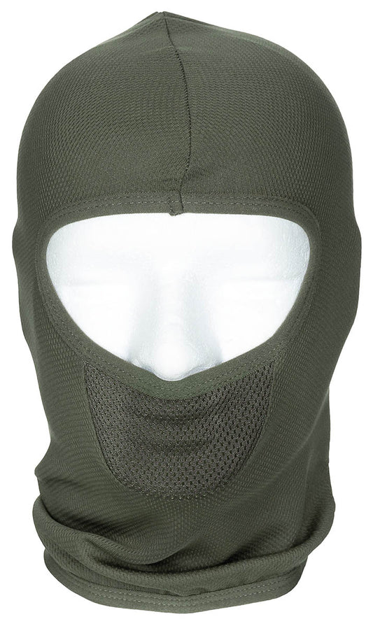 Balaclava Tactical 1-Gaura Oliv MFH - Respirabilă, Evacuează umiditatea