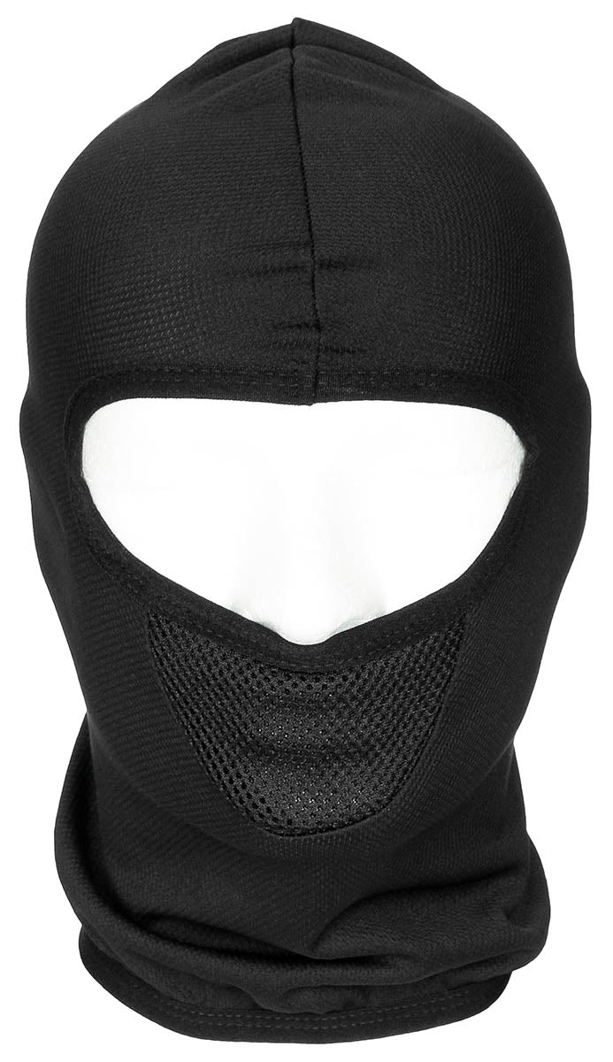 Balaclavă Tactical 1-Loch Negru MFH - Respirabilă, Cusături ranforsate