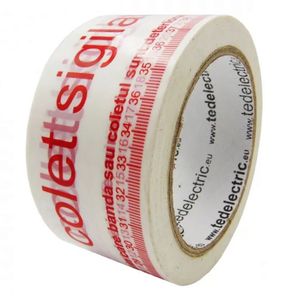 Bandă Adezivă 50mm x 66m TED Electric - Logo SIGILAT, Rezistentă - 2