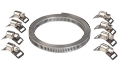 Bandă Coliere Furtun 8mm Louis - Inox, 3m, 8 Cleme