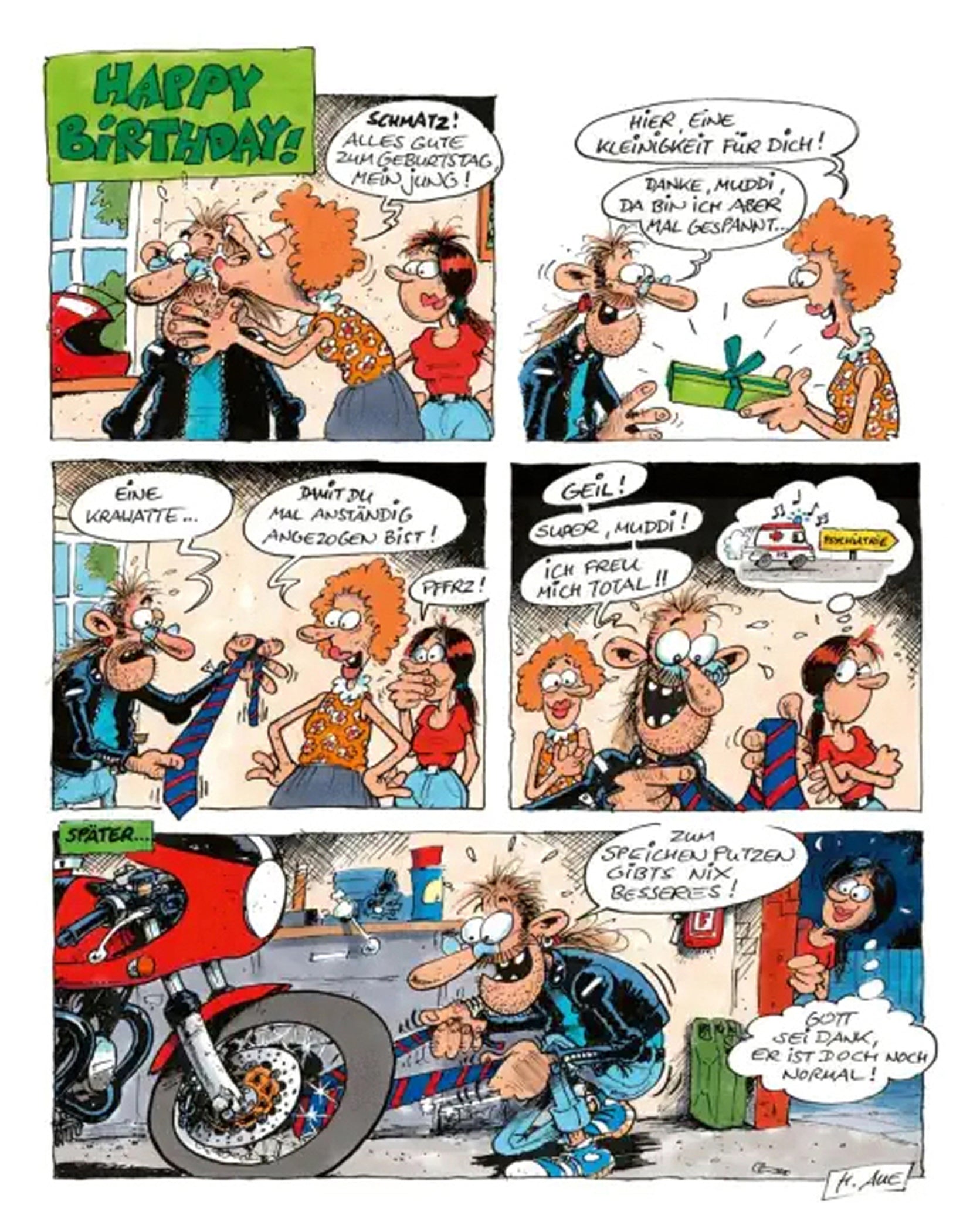Bandă Desenată Motomania Vol. 16 *Mut Zur Lücke* - Aventuri Moto