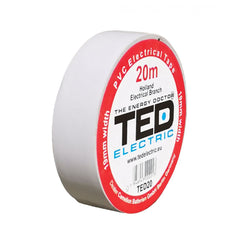 Banda Izolatoare 20m x 19mm Alba TED - Rezistenta, Versatila - 2