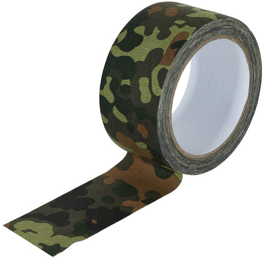 Bandă Textilă Flecktarn MFH - 5 cm x 10 m, Aderență Superioară