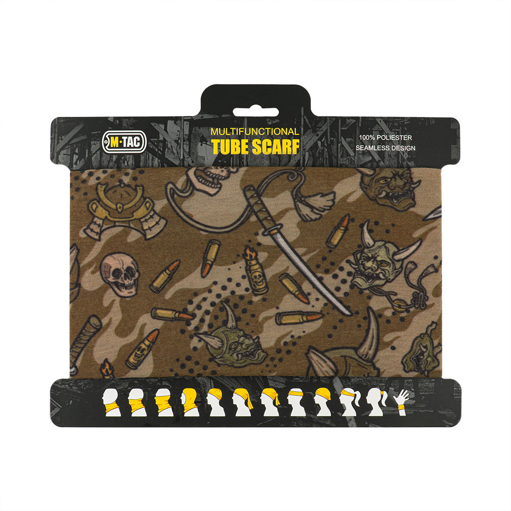 Bandană Gât Ușoară Samurai M-Tac - Protecție și Camuflaj