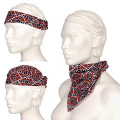 Bandana 3 in 1 Rebel Vlag Diversen - Versatilitate Tactică
