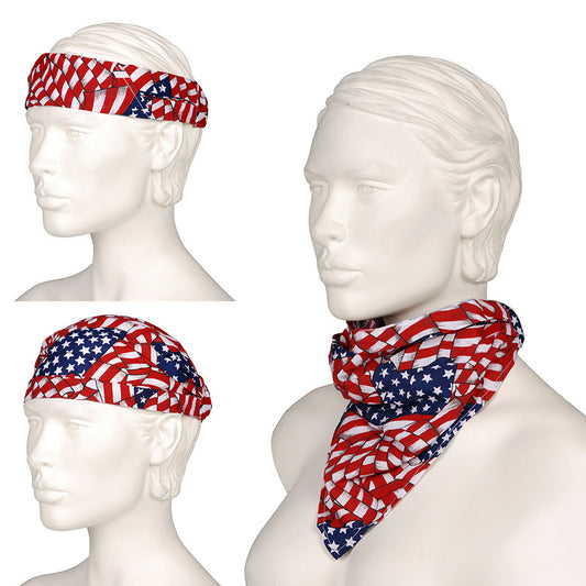 Bandană 3 în 1 Wavy American #101 Diversen - Protecție Adaptabilă & Stil Distinct