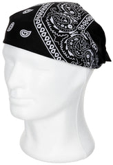 Bandana clasică Negru-Alb MFH - 100% Bumbac, 55x55 cm