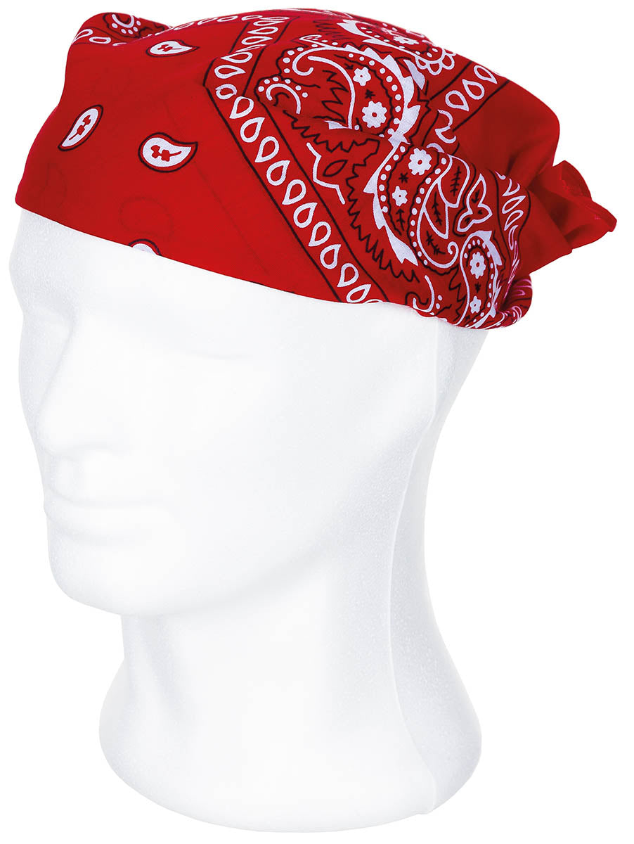 Bandana Classic Paisley Roșu MFH - 100% Bumbac, 55x55 cm
