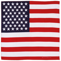 Bandana Imprimeu Drapel SUA MFH - Bumbac, 55x55 cm