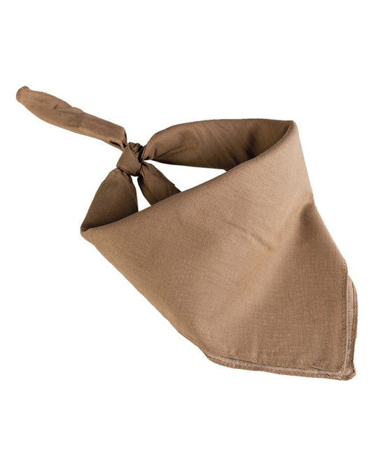 Bandană Mil-Tec – 100% Bumbac, 53,5 x 53,5 cm, Coyote