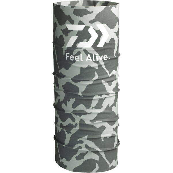 Bandană Multifuncțională Buff Grey Camo DAIWA - Protecție Solară, Respirabilă